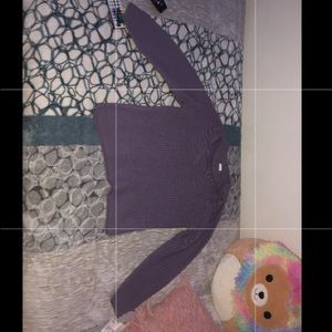 purple knit open cardigan